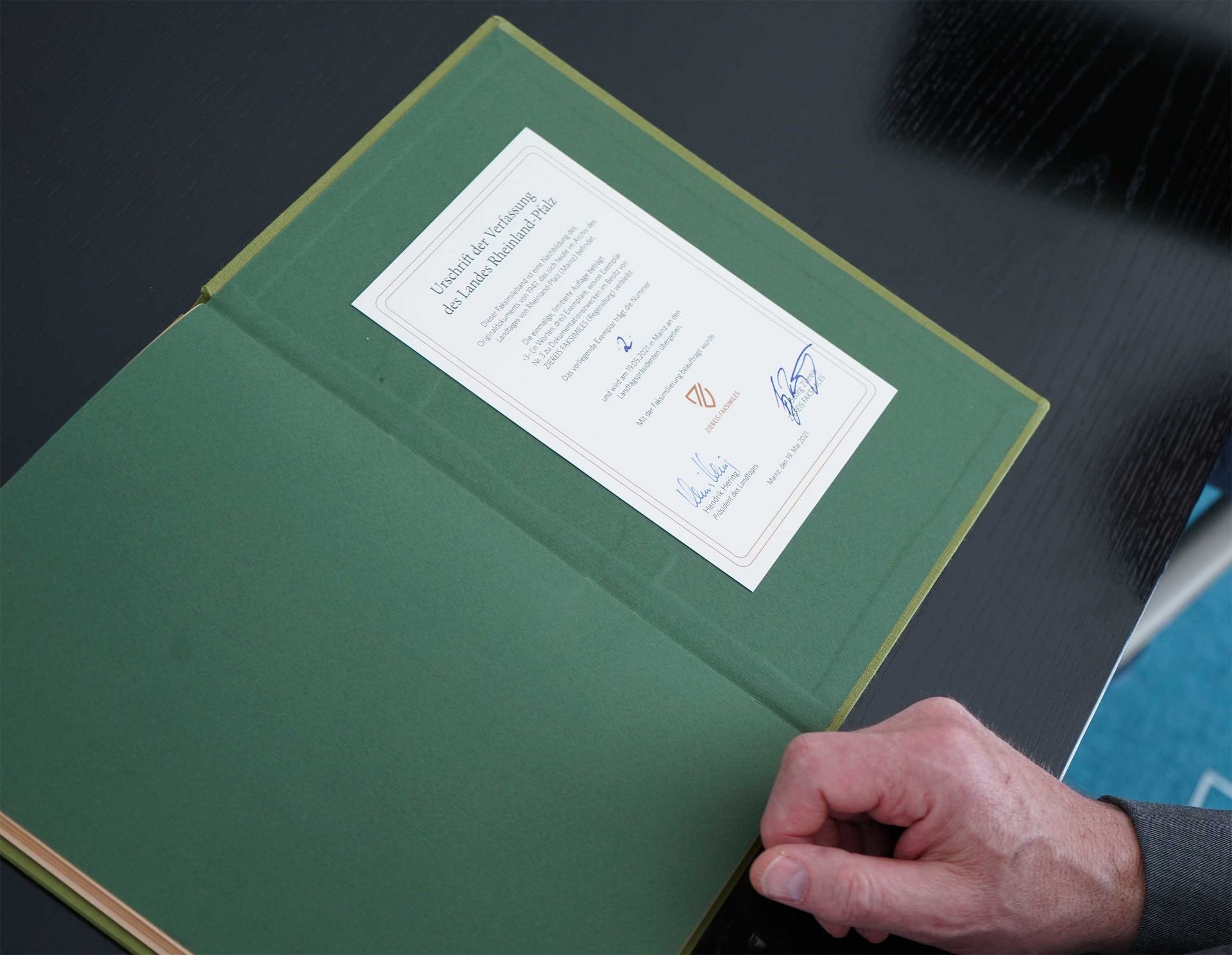 Only three editions of the facsimile were produced