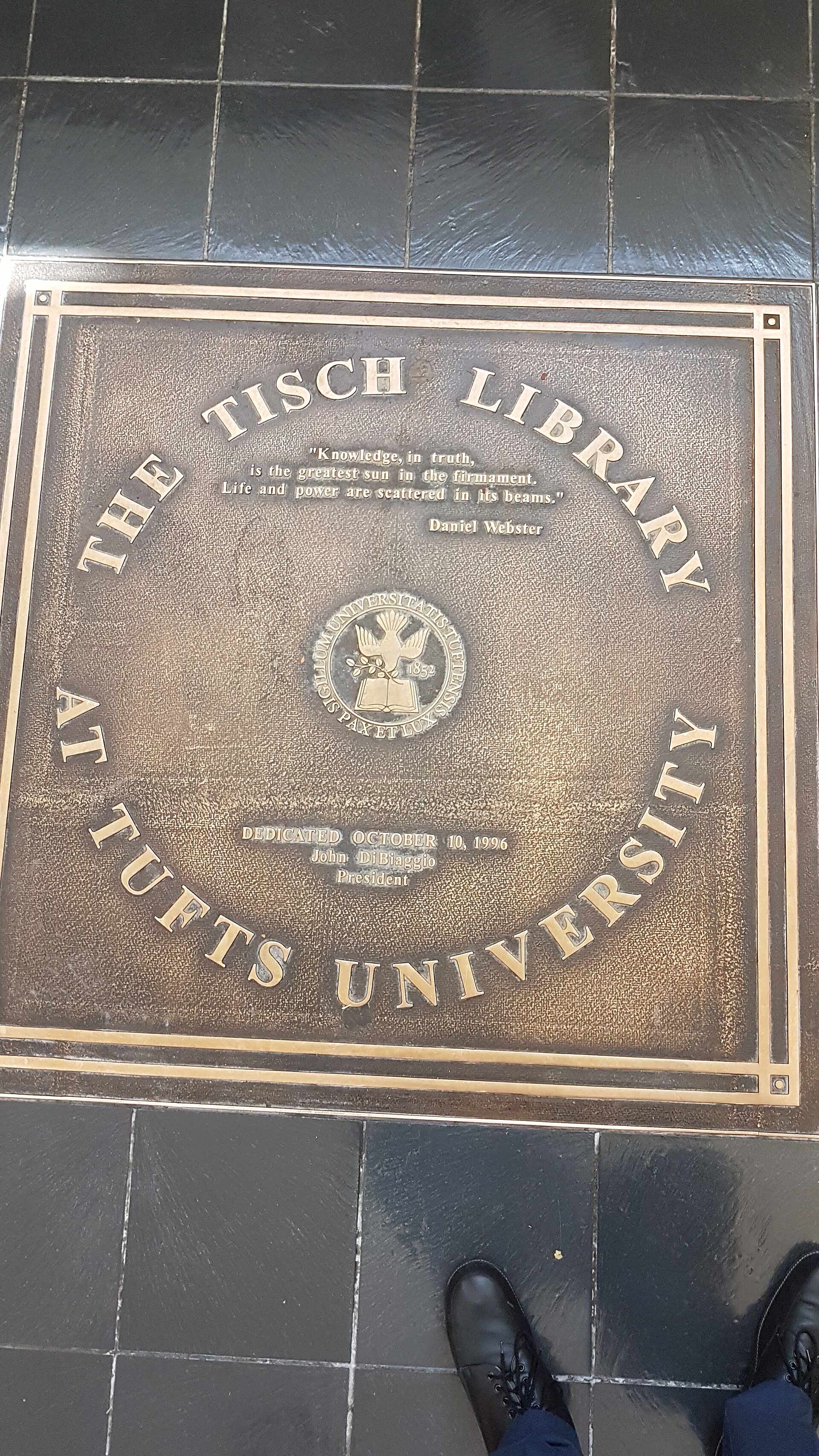 The Tisch Library at Tufts University in Boston