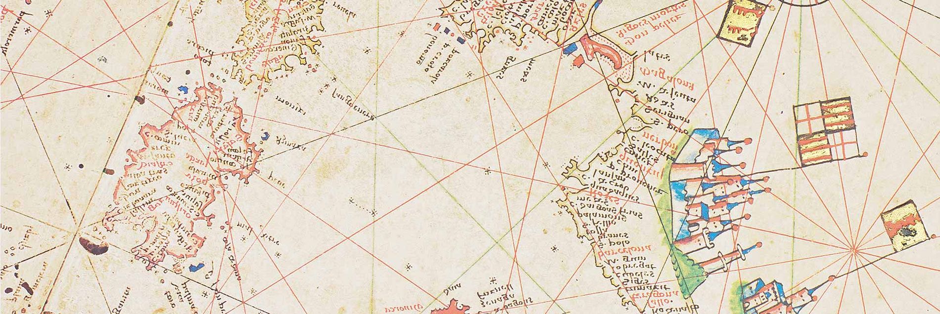 <i>“The latest geographical findings in four magnificently illuminated portolan maps”</i>