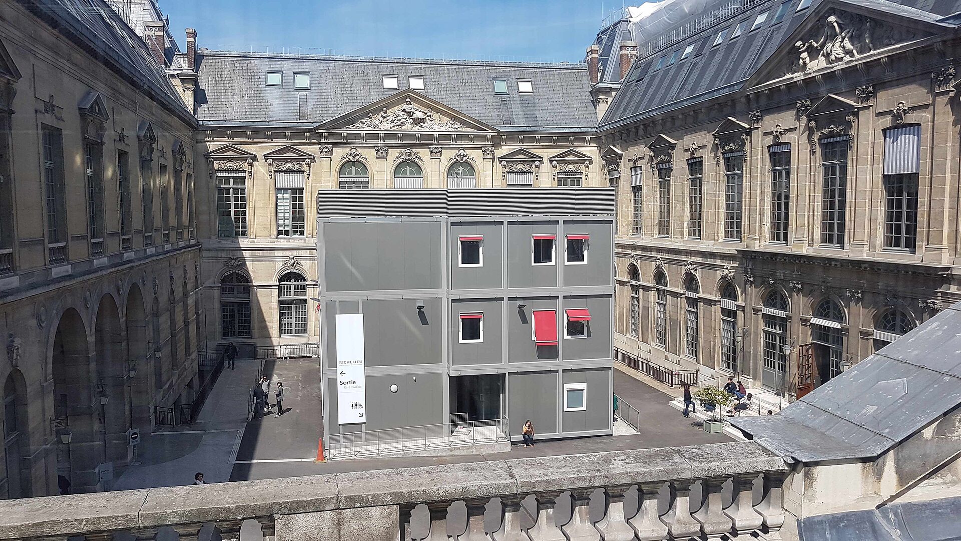 ...you can take a look into the courtyard