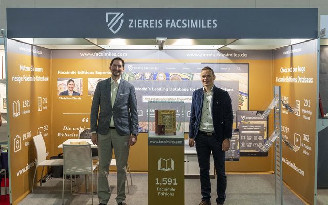 Ziereis Facsimiles at the 2021 Frankfurt Book Fair 