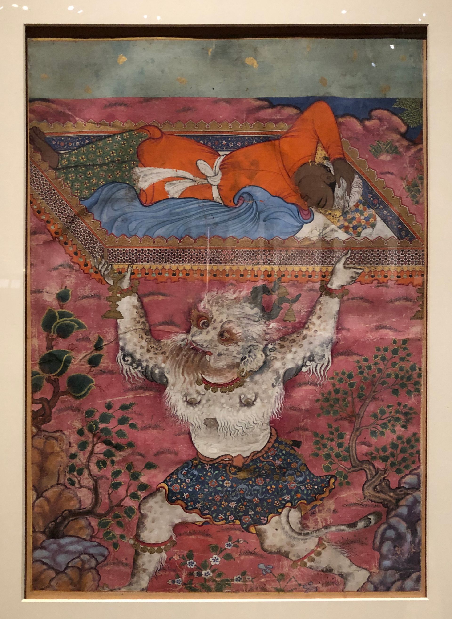 Landhaur is abducted by a div while sleeping Landhaur is abducted by a div while sleeping