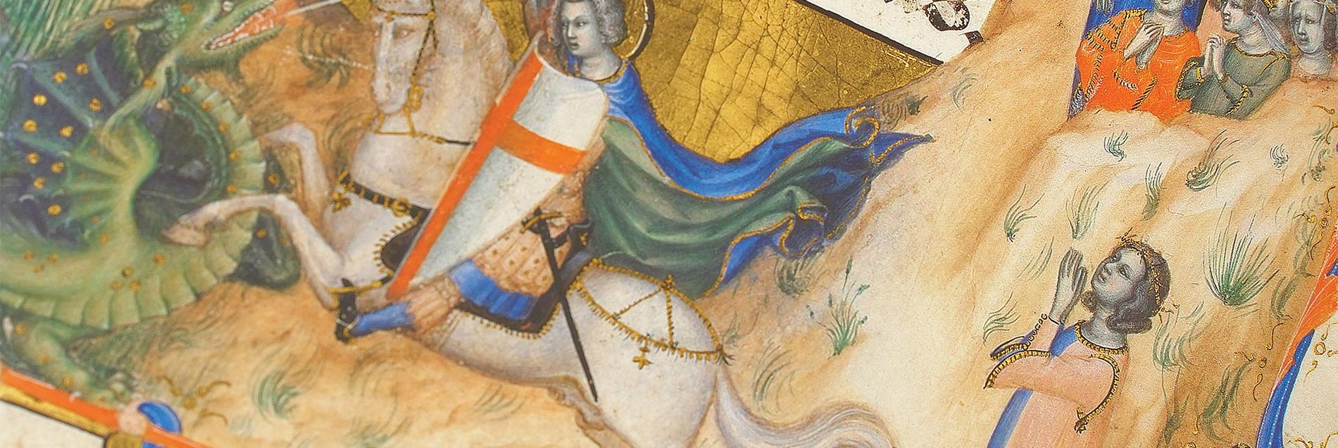 <i>“The dramatic legend of St. George in a magnificent missal”</i>