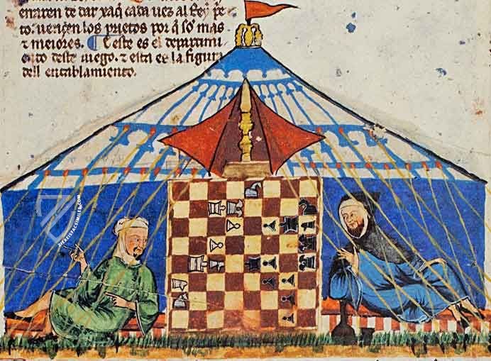 Book of Chess, Dice and Board Games by Alfonso X The Wise β Scriptorium β T.I.6 β Real Biblioteca del Monasterio (San Lorenzo de El Escorial, Spain) Book of Chess, Dice and Board Games by Alfonso X The Wise β Scriptorium β T.I.6 β Real Biblioteca del Monasterio (San Lorenzo de El Escorial, Spain)