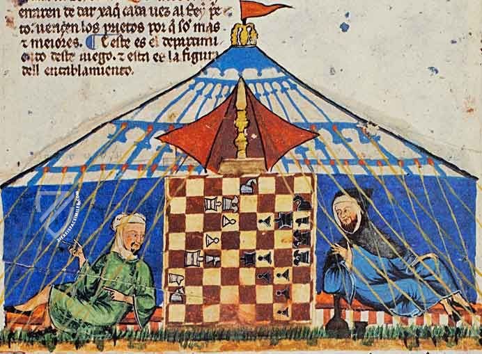 Book of Chess, Dice and Board Games by Alfonso X The Wise – Scriptorium – T.I.6 – Real Biblioteca del Monasterio (San Lorenzo de El Escorial, Spain)