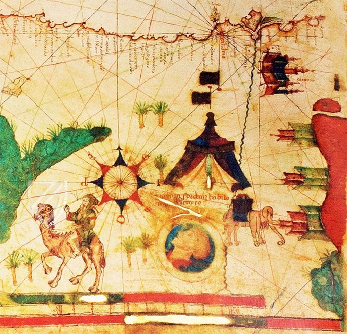 Sea Map of Iehuda Ben Zara – Belser Verlag – Borg. VII – Biblioteca Apostolica Vaticana (Vatican City, State of the Vatican City) Sea Map of Iehuda Ben Zara – Belser Verlag – Borg. VII – Biblioteca Apostolica Vaticana (Vatican City, State of the Vatican City)
