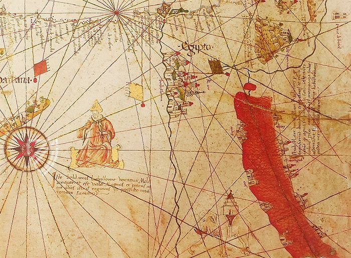 Sea Chart of Andrea Benincasa – Belser Verlag – Borg. VIII – Biblioteca Apostolica Vaticana (Vatican City, State of the Vatican City) Sea Chart of Andrea Benincasa – Belser Verlag – Borg. VIII – Biblioteca Apostolica Vaticana (Vatican City, State of the Vatican City)