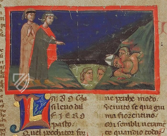 Divine Comedy - Palat. 313 Manuscript – Imago – Ms. Pal. 313 – Biblioteca Nazionale Centrale di Firenze (Florence, Italy)