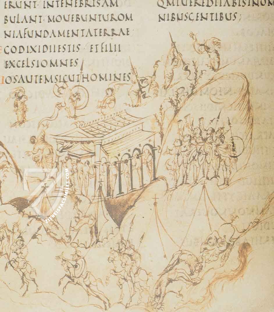 Utrecht Psalter – Akademische Druck- u. Verlagsanstalt (ADEVA) – Hs. 32 – Bibliotheek der Rijksuniversiteit (Utrecht, Netherlands)