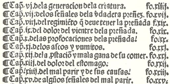 Libro del arte de las comadres o madrinas y del regimiento de las preñadas y paridas y de los niños – Vicent Garcia Editores – M.618.2c21d – Biblioteca de la Facultad de Medicina de la Universidad Complutense de Madrid (Madrid, Spain) Libro del arte de las comadres o madrinas y del regimiento de las preñadas y paridas y de los niños – Vicent Garcia Editores – M.618.2c21d – Biblioteca de la Facultad de Medicina de la Universidad Complutense de Madrid (Madrid, Spain)