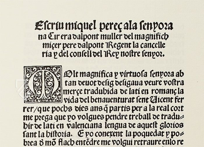 Life of Saint Vincent Ferrer – Vicent Garcia Editores – CF/4-21 – Biblioteca General e Histórica de la Universidad (Valencia, Spain) Life of Saint Vincent Ferrer – Vicent Garcia Editores – CF/4-21 – Biblioteca General e Histórica de la Universidad (Valencia, Spain)