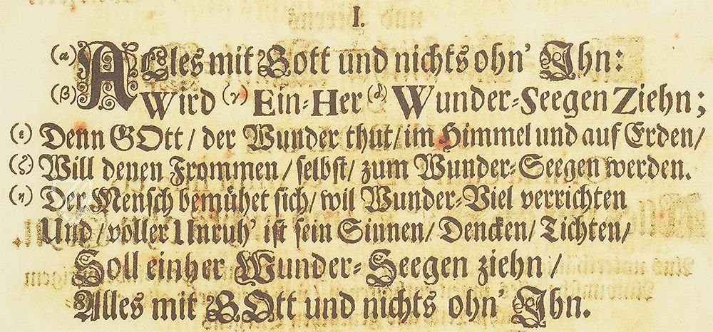 Aria "Alles mit Gott und nichts ohn' ihn" BWV 1127 – Bärenreiter-Verlag – Herzogin Anna Amalia Bibliothek (Weimar, Germany)