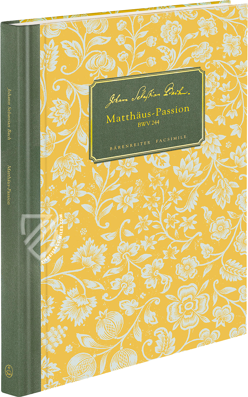 St Matthew Passion BWV 244 by Johann Sebastian Bach – Bärenreiter-Verlag – Staatsbibliothek zu Berlin (Berlin, Germany) St Matthew Passion BWV 244 by Johann Sebastian Bach – Bärenreiter-Verlag – Staatsbibliothek zu Berlin (Berlin, Germany)