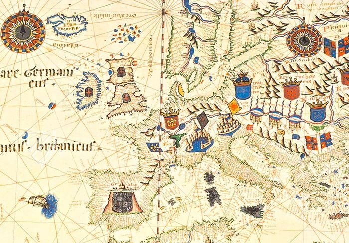 Portolan Chart 6 by Giorgio Sideri Known as Calapodà – Istituto dell'Enciclopedia Italiana - Treccani – Port. 6 – Biblioteca del Museo Correr (Venice, Italy) Portolan Chart 6 by Giorgio Sideri Known as Calapodà – Istituto dell'Enciclopedia Italiana - Treccani – Port. 6 – Biblioteca del Museo Correr (Venice, Italy)