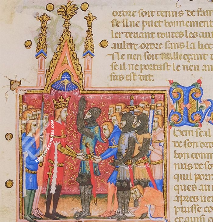 Statutes of the Ordre de Saint-Esprit au Droit Désir – Istituto dell'Enciclopedia Italiana - Treccani – Français 4274 (fols. 1r–11v) – Bibliothèque nationale de France (Paris, France)