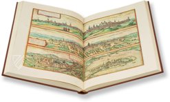 Beschreibung und Contrafactur der vornembster Stät der Welt (Complete edition, 6 volumes, cork binding) Facsimile Edition