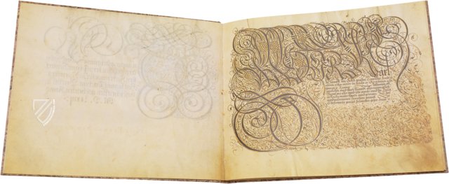 Calligraphy Master's Album by Franz Joachim Brechtel – Quaternio Verlag Luzern – JH.Msc.Art.88 – Staatsbibliothek Bamberg (Bamberg, Germany)