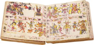 Codex Borgia – Testimonio Compañía Editorial – Cod. Vat. mess. 1 – Biblioteca Apostolica Vaticana (Vatican City, State of the Vatican City)