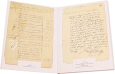 Collection of handwritten works of Miguel de Cervantes – Circulo Cientifico –  – Several Owners