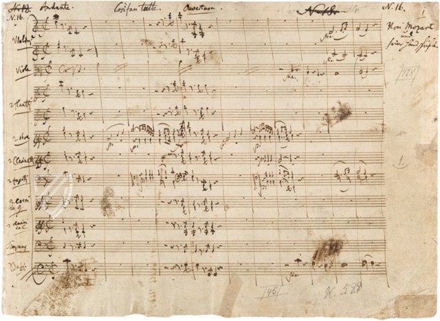 Cosi Fan Tutte K. 588 – Bärenreiter-Verlag – Biblioteka Jagiellońska (Cracow, Poland)