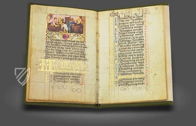 Golden Calendar of Albrecht Glockendon from 1526 Facsimile Edition