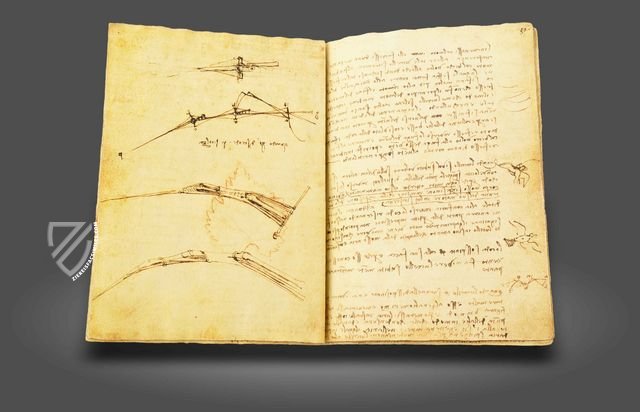 Leonardo da Vinci: Codex on the Flight of Birds – Collezione Apocrifa Da Vinci – Biblioteca Reale di Torino (Turin, Italy)