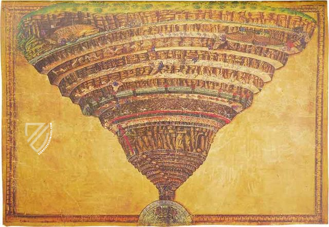Dantes Divina Commedia mit den Illustrationen von Sandro Botticelli