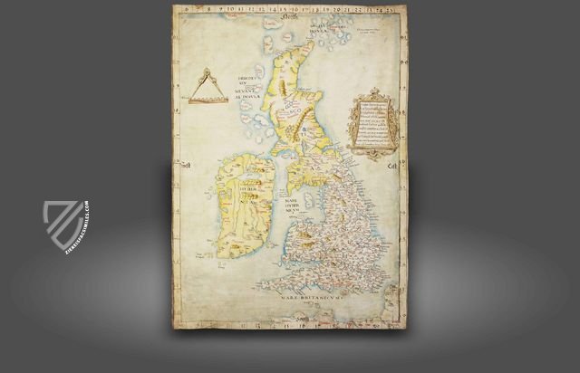 King Henry's Map of the British Isles – The Folio Society – B.L. Cotton MS Augustus I.i.9 – British Library (London, United Kingdom)