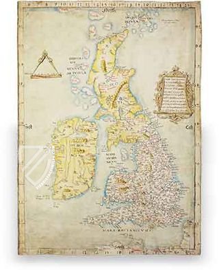 King Henry's Map of the British Isles – The Folio Society – B.L. Cotton MS Augustus I.i.9 – British Library (London, United Kingdom)