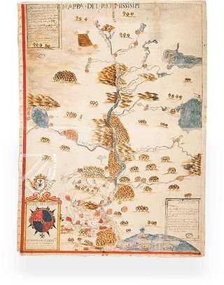 Map of the Mississippi – Testimonio Compañía Editorial – M.P., Florida y Luisiana, 29. Leg. Indiferente Gral. 1530 – Archivo General de Indias (Seville, Spain)