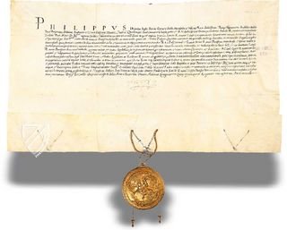Oath of Loyalty Sworn to Pope Paul IV by Philip II on his Investiture as King of Sicily – Testimonio Compañía Editorial – Archivum Secretum Vaticanum (Vatican City, State of the Vatican City)