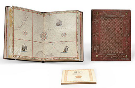 Portulan Atlas by Juan Riczo – Testimonio Compañía Editorial – Colección Tabula Americae, 6-7 – Biblioteca del Palacio Real (Madrid, Spain)