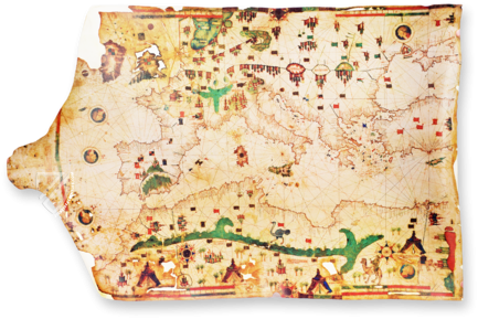 Sea Map of Iehuda Ben Zara – Belser Verlag – Borg. VII – Biblioteca Apostolica Vaticana (Vatican City, State of the Vatican City)