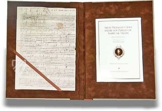 Seven musical scores belonging to Isabelle de Valois