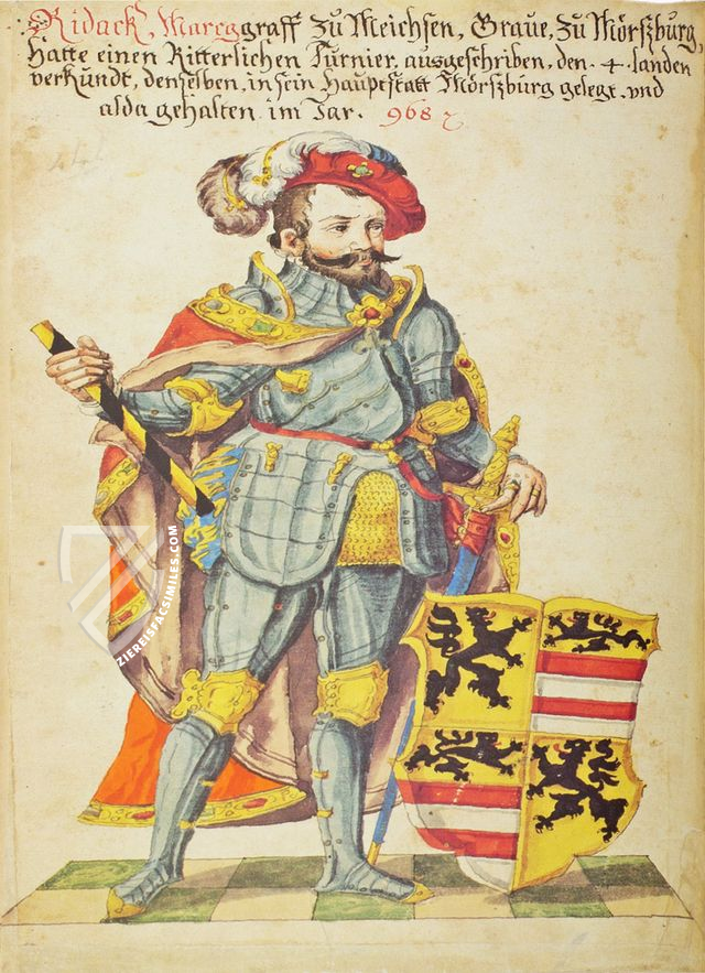 Tournament Book of the Kraichgau Knight Community – Belser Verlag – Cod. Vat. Rossi. 711 – Biblioteca Apostolica Vaticana (Vatican City, Vatican City State)