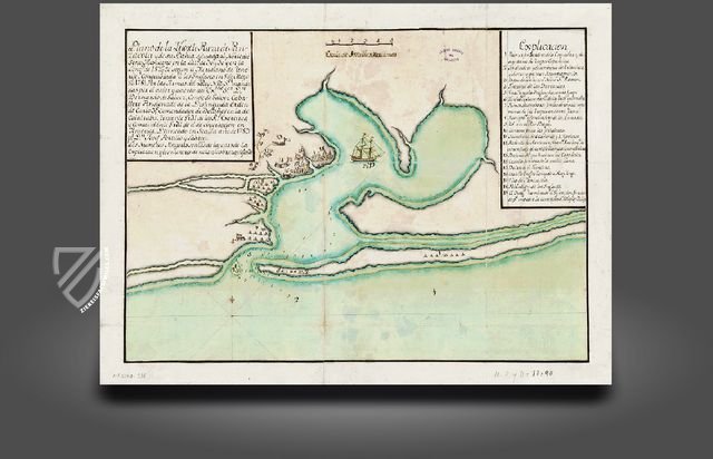 Map of Pensacola – Testimonio Compañía Editorial – AGS, MPD, 12-90 – Archivo General (Simancas, Spain)