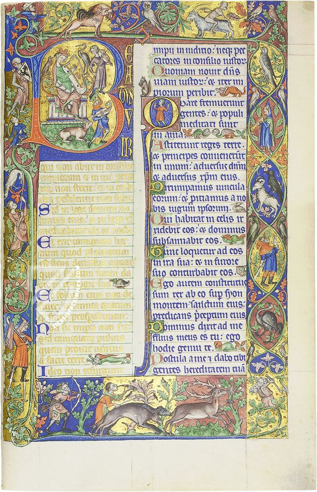 Peterborough Psalter in Brussels – Quaternio Verlag Luzern – Ms. 9961-62 – Bibliothèque Royale de Belgique (Brussels, Belgium)