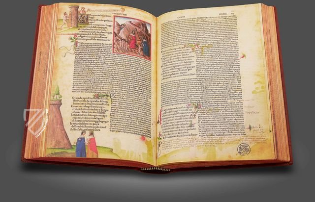 Divina Commedia 1491 Illustrated Incunabulum Facsimile Edition