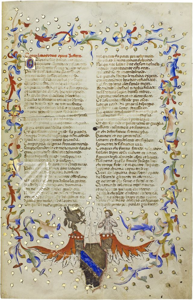 Dante Alighieri - Divine Comedy - Dante Gradenighiano – Imago – ms. SC-MS. 1162 (D II 41) – Biblioteca Civica Gambalunga (Rimini, Italy)