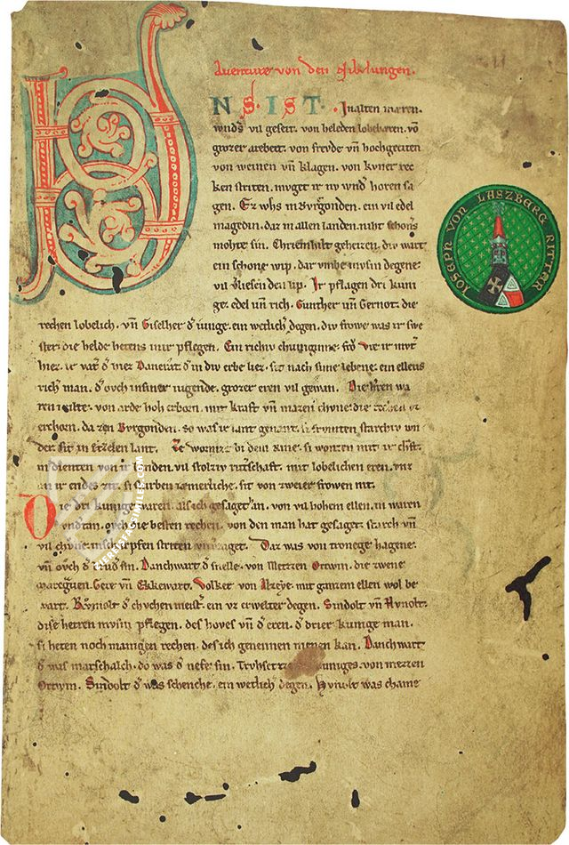 Nibelungenlied und die Klage â MĂŒller & Schindler â Ms. 63 â FĂŒrstlich FĂŒrstenbergischen Hofbibliothek (Donaueschingen, Germany) Nibelungenlied und die Klage â MĂŒller & Schindler â Ms. 63 â FĂŒrstlich FĂŒrstenbergischen Hofbibliothek (Donaueschingen, Germany)