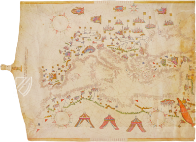 Navigational Map of Mediterranean Sea – Istituto Poligrafico e Zecca dello Stato – Biblioteca Nazionale Centrale (Rome, Italy)