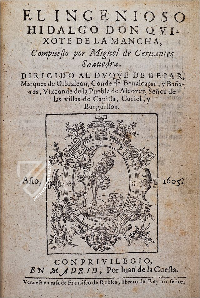 Don Quixote de la Mancha β Millennium Liber β KR1378 β Biblioteca del Cigarral del Carmen (Toledo, Spain) Don Quixote de la Mancha β Millennium Liber β KR1378 β Biblioteca del Cigarral del Carmen (Toledo, Spain)