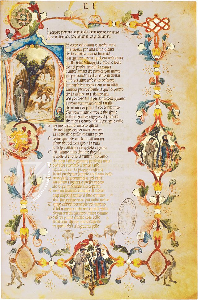 Divine Comedy - Padua 9 Manuscript – Imago – Cod. 9 – Biblioteca del Seminario Vescovile (Padua, Italy)