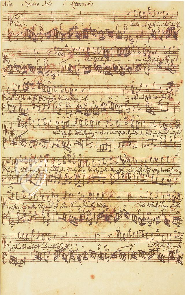 Aria "Alles mit Gott und nichts ohn' ihn" BWV 1127 – Bärenreiter-Verlag – Herzogin Anna Amalia Bibliothek (Weimar, Germany)