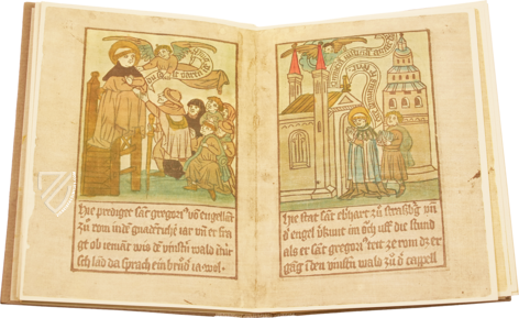 The Block Book of Saint Meinrad and His Murderers and of the Origins of Einsiedeln – Benziger Verlag – Xylogr. 47 – Bayerische Staatsbibliothek (Munich, Germany)