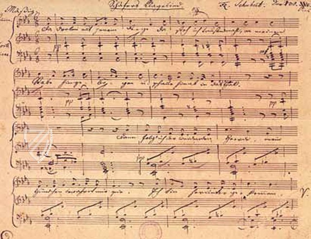 Franz Schubert: Schäfers Klagelied, D 121 – Akademische Druck- u. Verlagsanstalt (ADEVA) – Mus. Hs. 3267 – Österreichische Nationalbibliothek (Vienna, Austria)