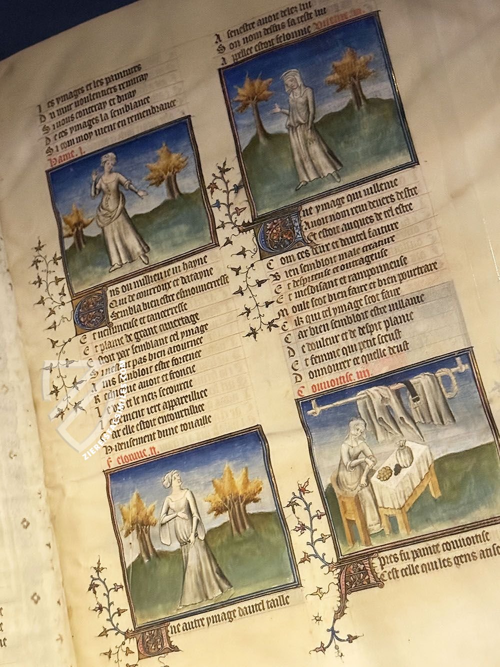 Guillaume de Lorris and Jean de Meun: Romance of the Rose – Paris (France), about 1405 Guillaume de Lorris and Jean de Meun: Romance of the Rose – Paris (France), about 1405