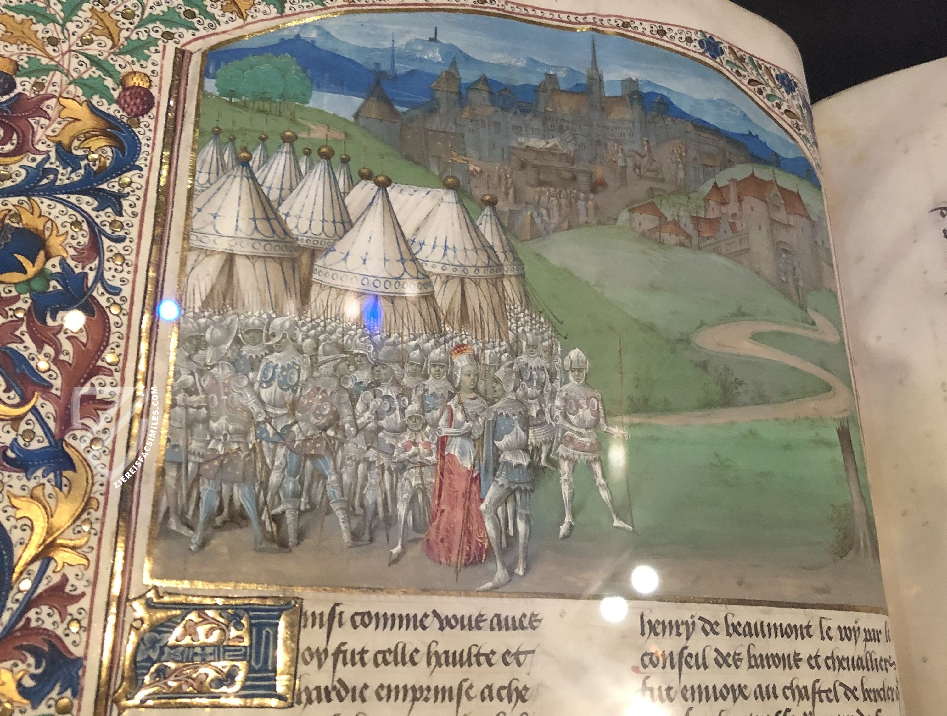 Isabelle de France as an imaginary army commander during her invasion of England