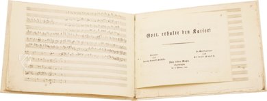 Joseph Haydn – Gott! Erhalte Franz den Kaiser – Akademische Druck- u. Verlagsanstalt (ADEVA) – Mus. Hs. 16.501 – Österreichische Nationalbibliothek (Vienna, Austria)
