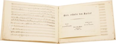 Joseph Haydn – Gott! Erhalte Franz den Kaiser – Akademische Druck- u. Verlagsanstalt (ADEVA) – Mus. Hs. 16.501 – Österreichische Nationalbibliothek (Vienna, Austria)